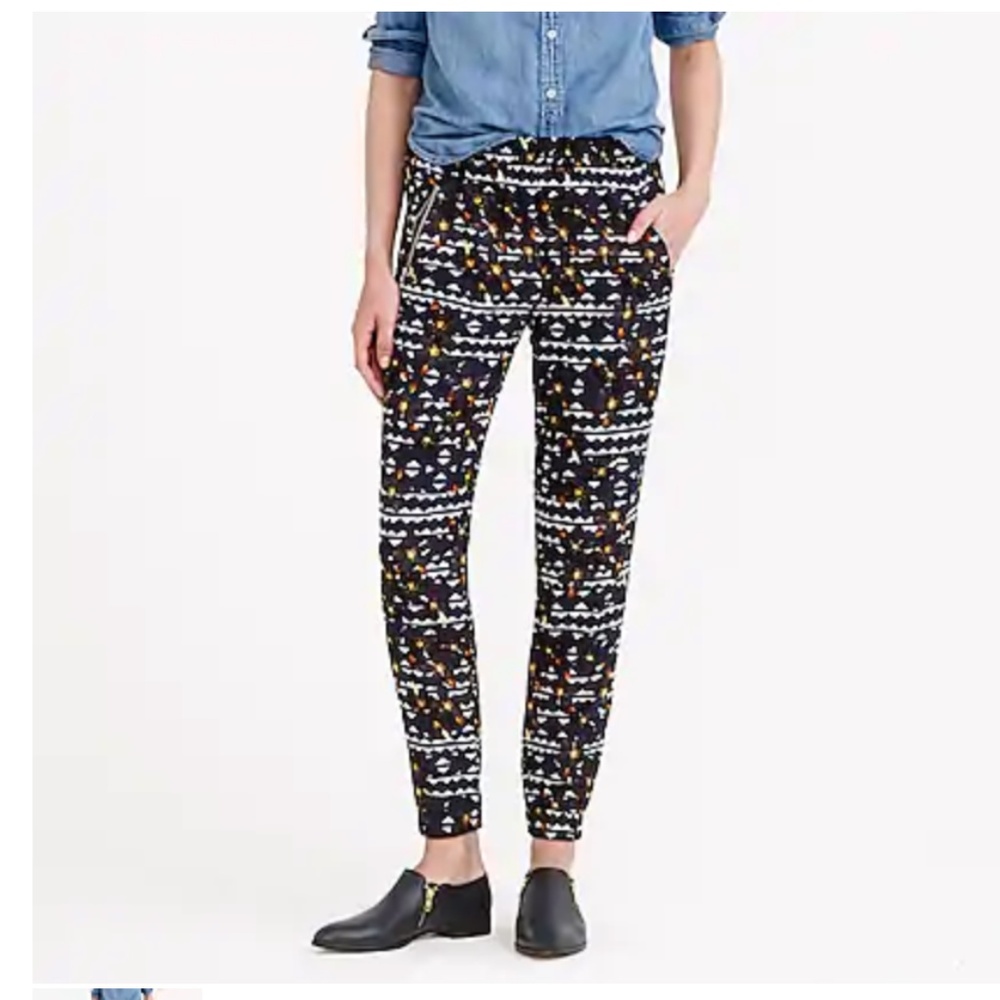 J. Crew TURNER PANT IN HIDDEN FLORAL